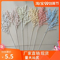 New wedding simulation flower rime lover fruit hanging flower ceiling decoration wedding background road lead plastic pine fruit flower