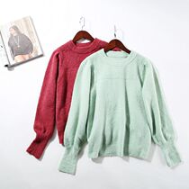 Xiaoxiao~Foreign trade CO gentle to the bones niche design casual foreign style lamb leg sleeve wild knitting ~A1793