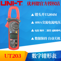  UNI-T Youlide UT203 UT204 UT204A AC and DC clamp meter to measure voltage and current resistance frequency