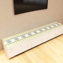 Modern light and luxurious leather TV cabinet table cloth waterproof and oil-free pvc anti-burn tea table cloth for home table cloth