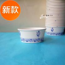 50c0 Disposable packing paper bowl Soup bowl Shaved ice bowl Round bowl fast food bowl Environmental protection lunch box 1000 boxes