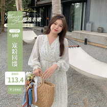 (Pet feedback : 60% off buying non - quality problems do not change ) Crush dress female v collects waist