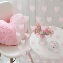 Line Heart Decor Curtains Novelty Curtains Window