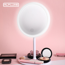 led makeup mirror with lamp student female supplement light portable folding dormitory desktop vanity mirror portable small mirror