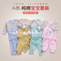 Baby underwear set men and women Baby Cotton autumn clothes autumn trousers newborn clothes summer children Spring and Autumn pajamas thin