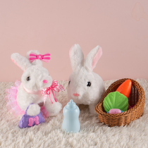 Electric Cute Rabbit Fur Suede Toy Paparazzi Little White Rabbit Baby Girl Birthday Presents Doll Rabbit 4 Children 3