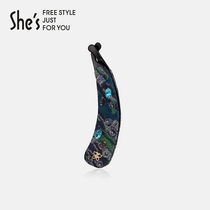 shes modern beads series fashion color color jacquard handmade nail beads banana clip vertical clip horsetail clip