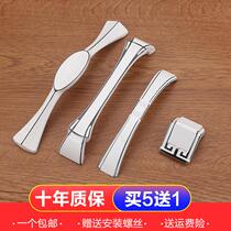 Cabinet handle American drawer handle Fuji white wardrobe door handle modern simple European style cabinet single hole small pull