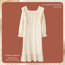 Sleepwear Womens Winter Thickened Garnter Warm Outside to wear foreign air Winter Winter High School Dormitory Ins wind