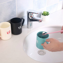 Thickened plastic brush Cup creative washing Cup simple toothbrush cup with handle toothbrush cup Tooth Cup