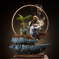 Creative water fountain ornaments Feng Shui Cai Office living room entrance home decoration housewarming opening gifts