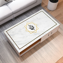Net red tea table cloth waterproof and oil-proof disposable Nordic style living room pvc table mat thick anti-hot TV cabinet cloth