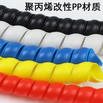 Hydraulic oil line manager Wire winding tube Wrapped wire tube Protective sleeve Temperature resistant 18mm hydraulic tube hose Living room cable