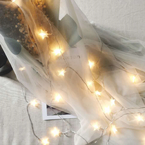 Accidental LED ball lamp star lamp dormitory small string lamp bed curtain mosquito net with decorative lamp battery lamp warm color