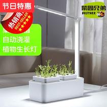 Simple style m grid self-g dynamic fill light vegetable-free planting box flower pot set cultivation hydroponic self-absorbing lettuce vegetables