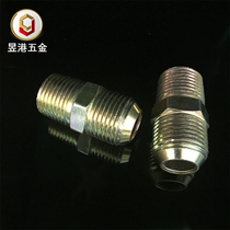 High pressure tubing hydraulic transition joint metric inch american standard outer wire straight through flat head flare pointed diameter reducer joint