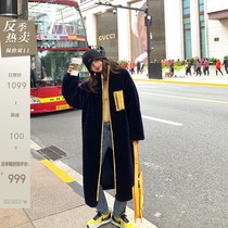 CC fur fashion look imported full wool sheep shearing long fur coat