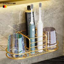 Light extravagant toothbrush shelve free of punch mouthwash cup toothbrushing cup hanging wall-style toilet wall-mounted dental cylinder suit