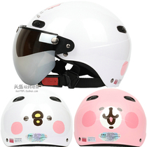 Taiwan EVO Kana Hera P series white Harley electric motorcycle helmet men and women sunscreen UV four summer