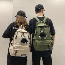 Schoolbag Korean version of Harajuku ulzzang female backpack high school students junior high school joker ins Wind male couple backpack