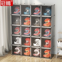 Helmet shelf display rack cabinet motorcycle electric car household cap rack placement cabinet safety helmet rack storage landing