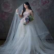 Light and thin clear South Korean yarn Yarn Head Yarn Wedding Brigade Pat accessories Han style wedding dresses Photographic Makeup Styling props yarn