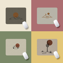 Literature Art Nordic Mini Venue Small Lock Edge Fuel Mouse Pad Custom Made Wrist Protector Office Advertising Creative DIY