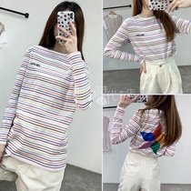 * Todays special ETRE CECILE ringer colorblock striped long sleeve T female autumn winter Hong Kong direct mail SC