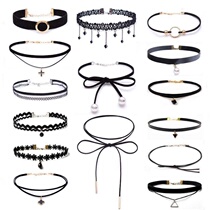 Net red choker choker female simple Korean neck Belt collar collar short necklace female short style Forest neck jewelry