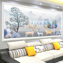 Diamond painting full drill hair Cairoe deer point sticker diamond embroidered cross embroidered diamond embroidered 2021 new living room Nordic minimalist modern