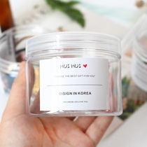 Korea hair accessories storage jar English label Simple storage box Jewelry Plastic box Jewelry dustproof gift box batch