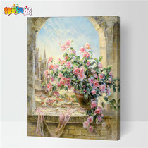 Jiacai Tianyang Diy Digital Oil Painting Living Room Landscape Floral Anime Large Hand Painting Oil Painting Decorative Painting Color Painting