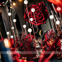 Wedding props Iron Road gold-plated 5-head ball Dragon Ball stage lighting wedding hall decoration