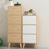 Nordic minimalist bookcase bookshelf free combination cabinet Cabinet simple bookcase against the wall locker multi-layer storage cabinet