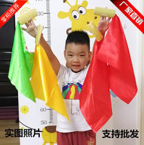Red silk allegro Chinese knot splint Childrens eloquence castanets Finger board Dance performance props Professional square towel bamboo board