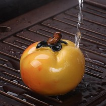 Creative color changing tomatoes tea pet fruit vegetables tea set Tea Tea play Persimmon Persimmon Ruyi accessories boutique ornaments