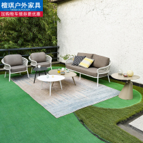 Outdoor Rattan sofa Nordic Courtyard Leisure Furniture Combined Hotel Balcony Outdoor Yang Light Room Single Sofa Chair