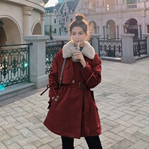 Parker cotton-padded women 2021 Winter new Korean loose ins foreign-style tooling plus velvet cotton-padded jacket jacket