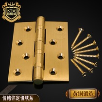 Armored copper weiou style Chinese pure copper door hinge all copper room door hinge 4 inch thick 1 piece