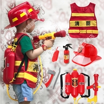 Childrens firefighter toys professional experience kindergarten District corner performance clothing equipment fire vest 2-6 years old