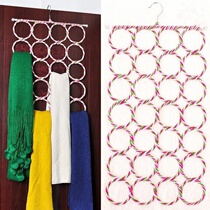 Multifunctional household scarf hanger Underwear scarf storage hanger Belt multi-purpose rack Metal non-slip magic hanger