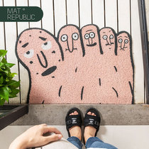 (Entrance floor mat) creative fun door mat front anti-skid dirt carpet entrance hall porch pvc foot mat