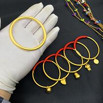 Zhou Dafu Huanmei ancient method Inheritance Bracelet Women Gold Solid Circle Bracelet Bracelet Sub 16K Gold Jewelry 18K