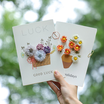 DIY greeting card creative send girl friend best friend blessing confession Thanksgiving birthday holiday small card material package