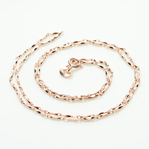 925 silver necklace High-grade jewelry Silver chain Ingot chain Clavicle chain Mens and womens fashion jewelry chain accessories