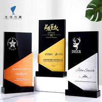 New metal trophies customized crystal trophies listed creative medals customized corporate annual meeting outstanding staff awards