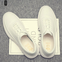 Tide Cards Little White Shoes Man 2022 New Breathable Genuine Leather Net Red Casual Board Shoes Thick bottom Heightening Shoes Man Tide Shoes