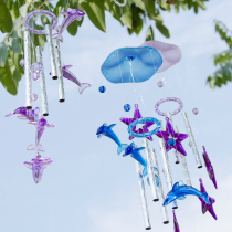 Creative imitation crystal wind chimes small fresh pendant Male and female students birthday gifts Japanese bedroom room decoration door pendant