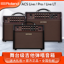 Roland Boss ACS LIVE LT PRO electric box acoustic guitar folk piano playing and singing speaker vocal effects sound