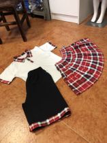 Sports Great Tong Red Lattice Classic Retro Little Clear New Class Clothes Pure Cotton Environmentally Friendly Comfortable And Breathable Boy Girl Three Sets